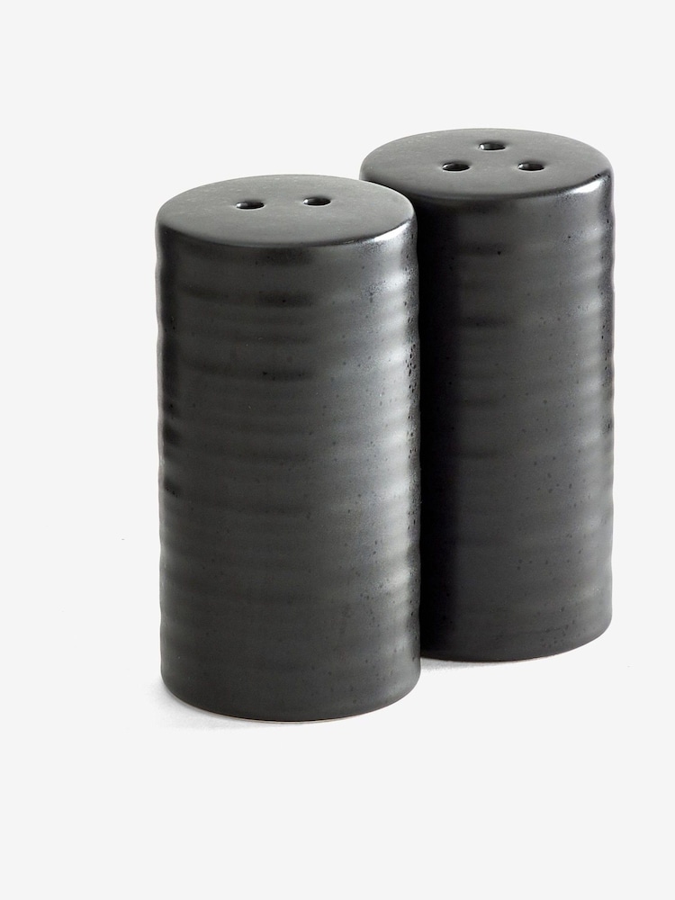 Black Bronx Salt and Pepper Shaker Set - Image 2 of 2 Black Bronx Salt and Pepper Shaker Set - Image 2 of 2