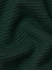 Charles Tyrwhitt Forest Green Pure Merino Quarter Zip Jumper - Image 5 of 5