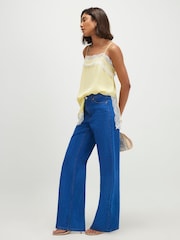River Island Blue High Rise Relaxed Straight Leg Jeans - Image 2 of 4