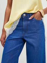 River Island Blue High Rise Relaxed Straight Leg Jeans - Image 3 of 4