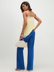 River Island Blue High Rise Relaxed Straight Leg Jeans - Image 4 of 4