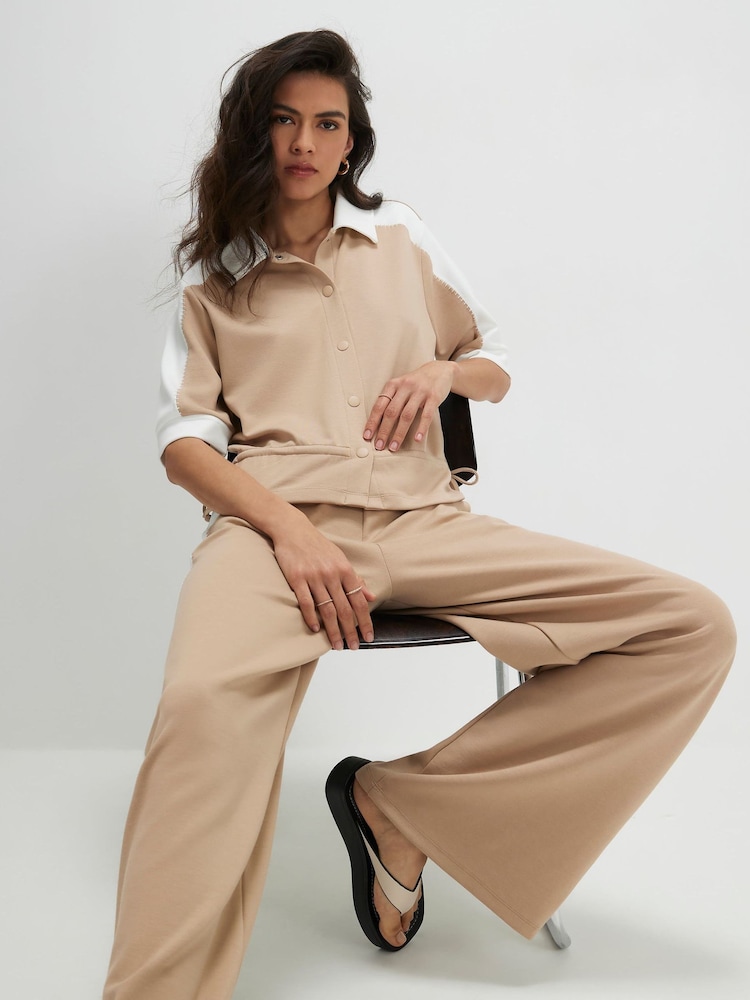 River Island 短袖高级撞色颜色 Polo 衫 - 4的图像1｝