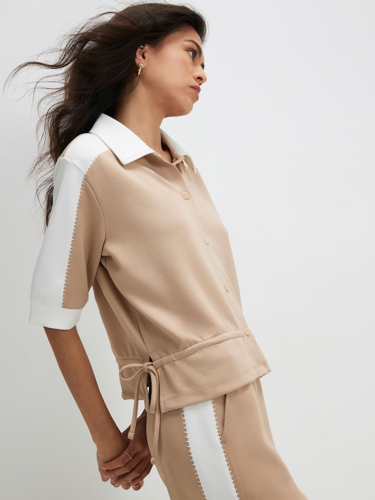 River Island 短袖高级撞色颜色 Polo 衫 - 4的图像2｝