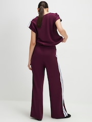 River Island Red Premium Side Stripe Joggers - Image 2 of 4