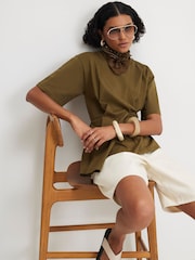 River Island Short Sleeve Pleated T-Shirt - 4的图像2｝