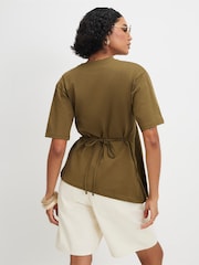 River Island Short Sleeve Pleated T-Shirt - 4的图像3｝