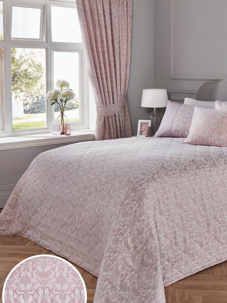 D&D Purple Hawthorne Quilted Bedspread - Image 1 of 3 D&D Purple Hawthorne Quilted Bedspread - Image 1 of 3