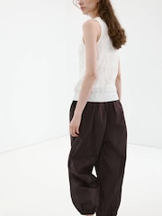 Mango White Knit Sleeveless Top - Image 3 of 7