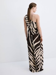 Mango Brown Printed Trousers - Image 2 of 7