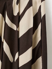 Mango Brown Printed Trousers - Image 6 of 7