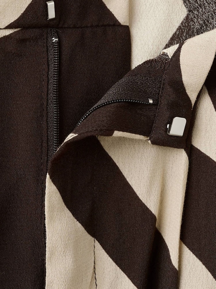 Mango Brown Printed Trousers - Image 7 of 7