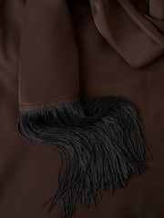 Mango Brown Cowl Neck Blouse - Image 6 of 6