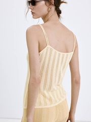 Mango Yellow Knitted Vest - Image 4 of 8