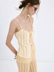 Mango Yellow Knitted Vest - Image 5 of 8