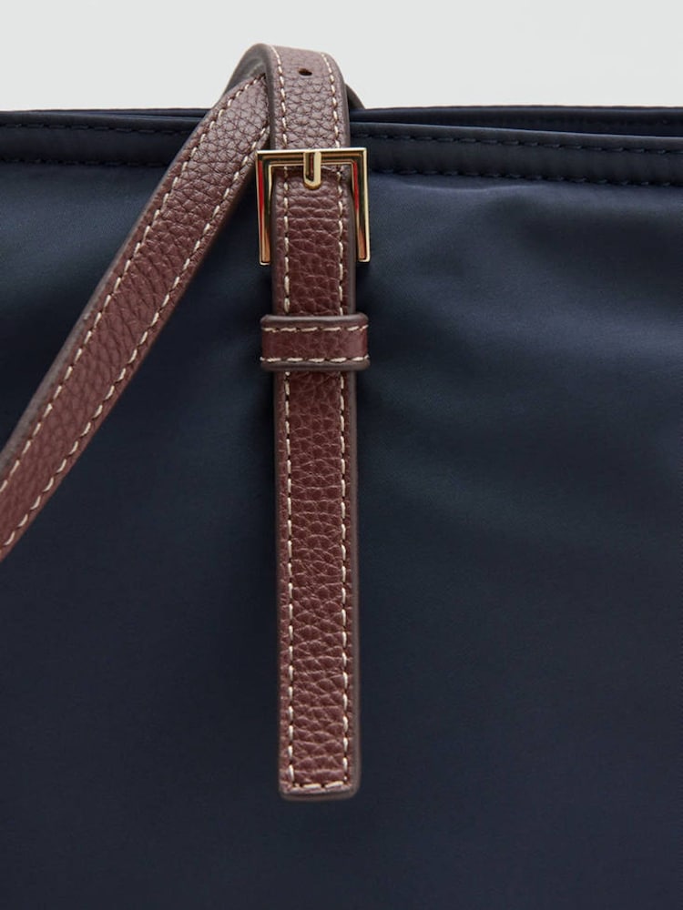 Mango Blue Tote Shoulder Bag - Image 2 of 4