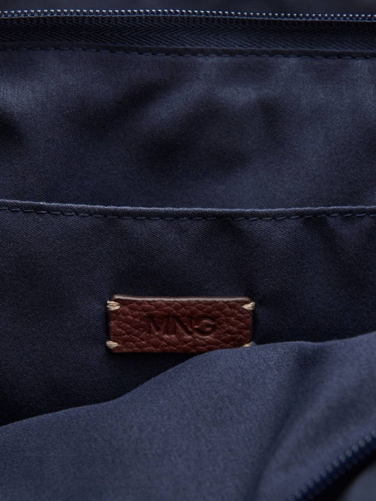 Mango Blue Tote Shoulder Bag - Image 5 of 5