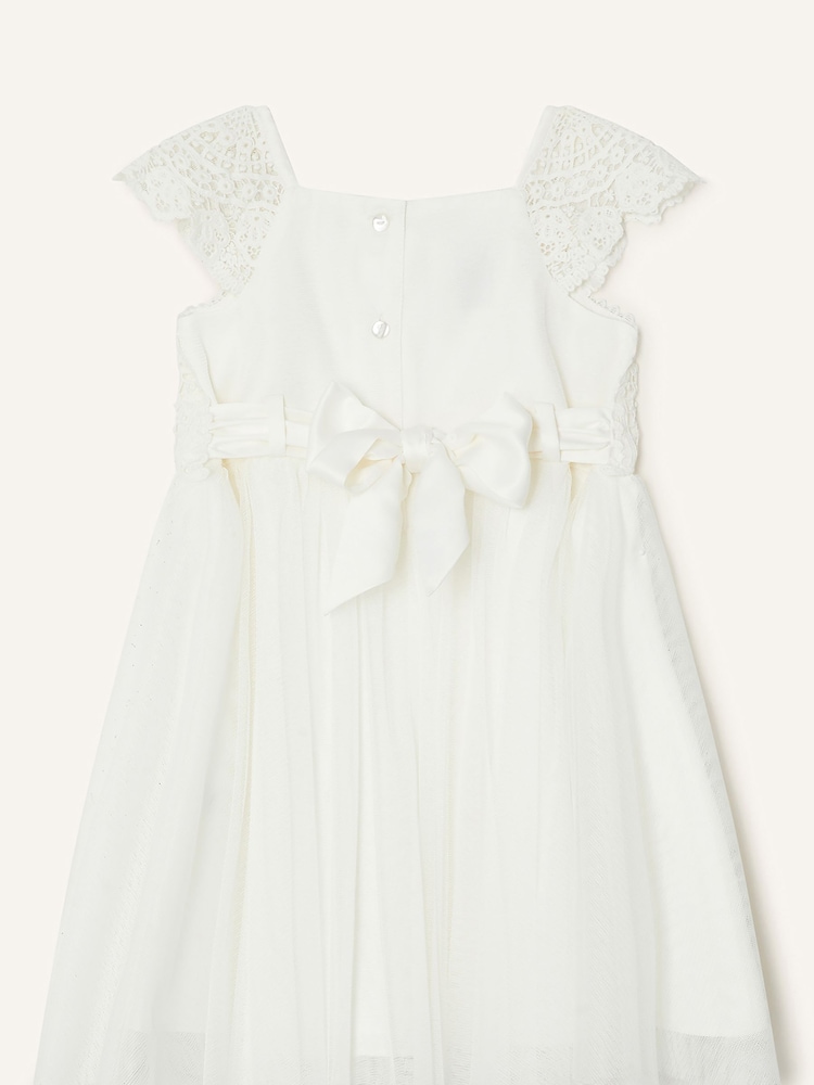 Monsoon Natural Baby 100% Cotton Estella Dress - Image 2 of 3 Monsoon Natural Baby 100% Cotton Estella Dress - Image 2 of 3