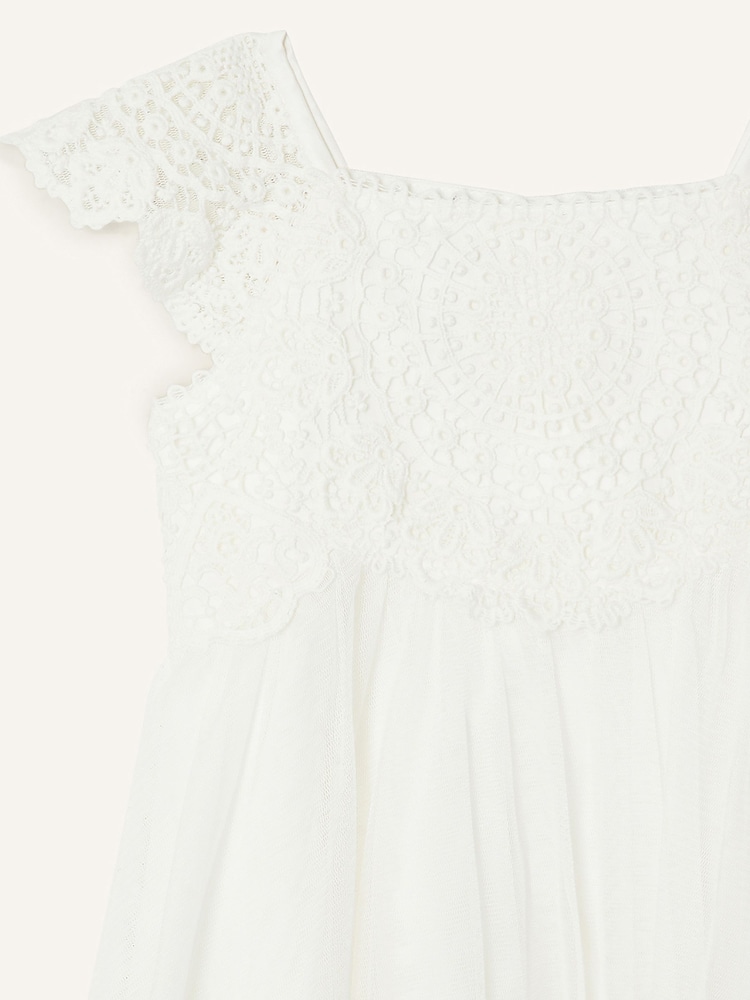 Monsoon Natural Baby 100% Cotton Estella Dress - Image 3 of 3
