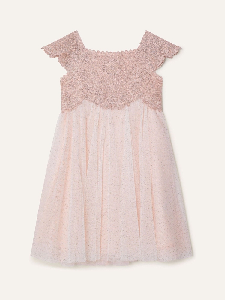 Monsoon Pink Baby Estella Dress - Image 1 of 2