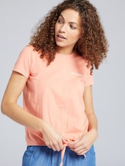 Animal Lexi Organic Womens Tie Front Graphic T-Shirt - Image 1 of 5
