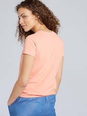 Animal Lexi Organic Womens Tie Front Graphic T-Shirt - Image 2 of 5