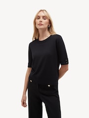 Hobbs Blue Leanne Knitted Top - Image 1 of 4