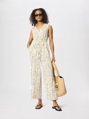 Whistles White Dashed Spot Jumpsuit - Image 1 of 4