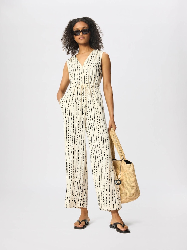 Whistles White Dashed Spot Jumpsuit - Image 1 of 4