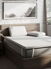 Panda London White Bamboo Viscose Mattress Topper - Image 1 of 6
