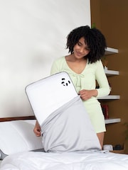 Panda London 2 Pack Silver Bamboo Viscose Pillowcases - Image 3 of 5