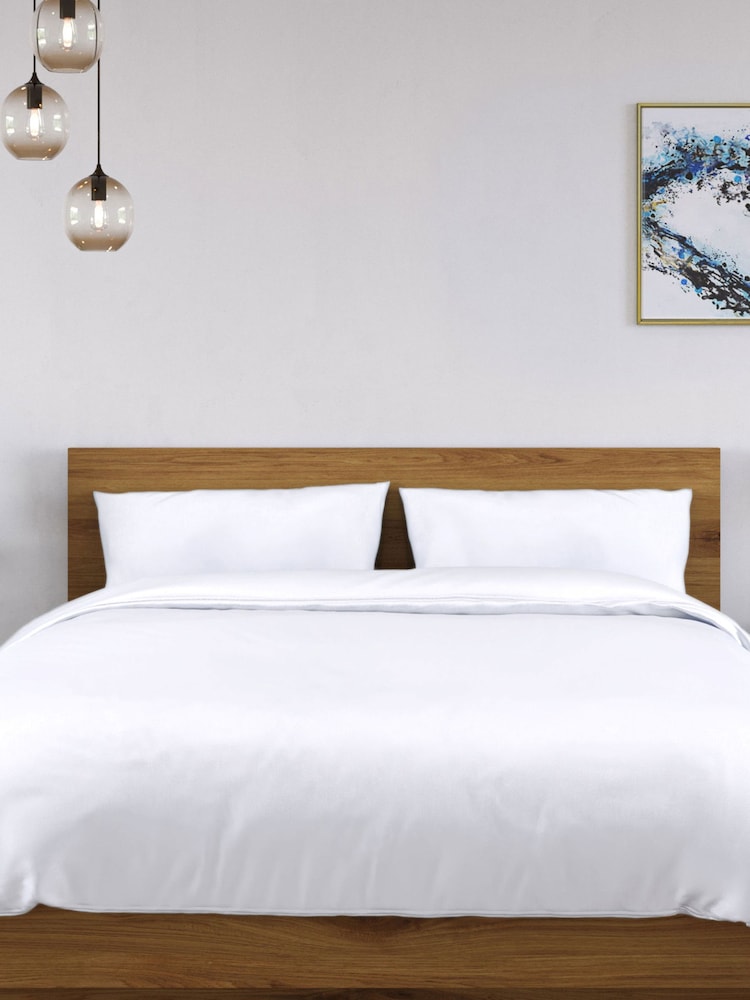 Panda London 2 Pack White Bamboo Viscose Pillowcases - Image 2 of 6