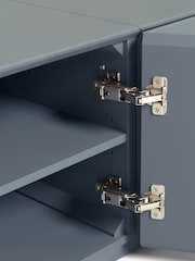 Grey Sloane Glass Collection Luxe Up to 80" TV Stand - Image 3 of 9