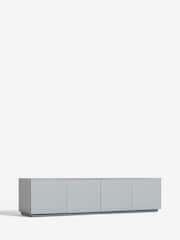 Grey Sloane Glass Collection Luxe Up to 80" TV Stand - Image 7 of 9