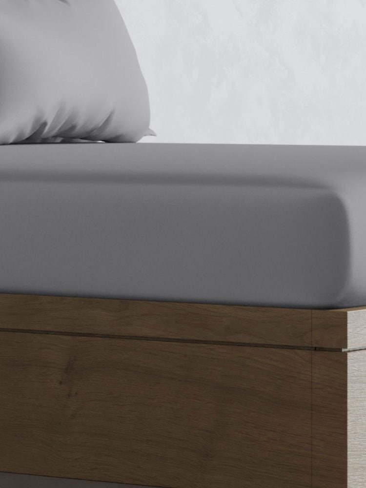 Panda London Silver Bamboo Viscose Fitted Sheet - Image 1 of 4