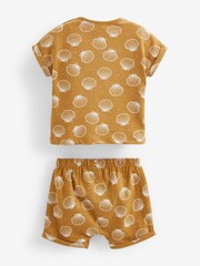 Green/Yellow Safari Baby T-Shirts And Shorts 6 Piece Set - Image 5 of 5