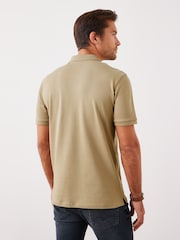 Stone Regular Fit Short Sleeve Pique Polo Shirt - Image 3 of 5