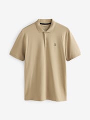 Stone Regular Fit Short Sleeve Pique Polo Shirt - Image 5 of 5