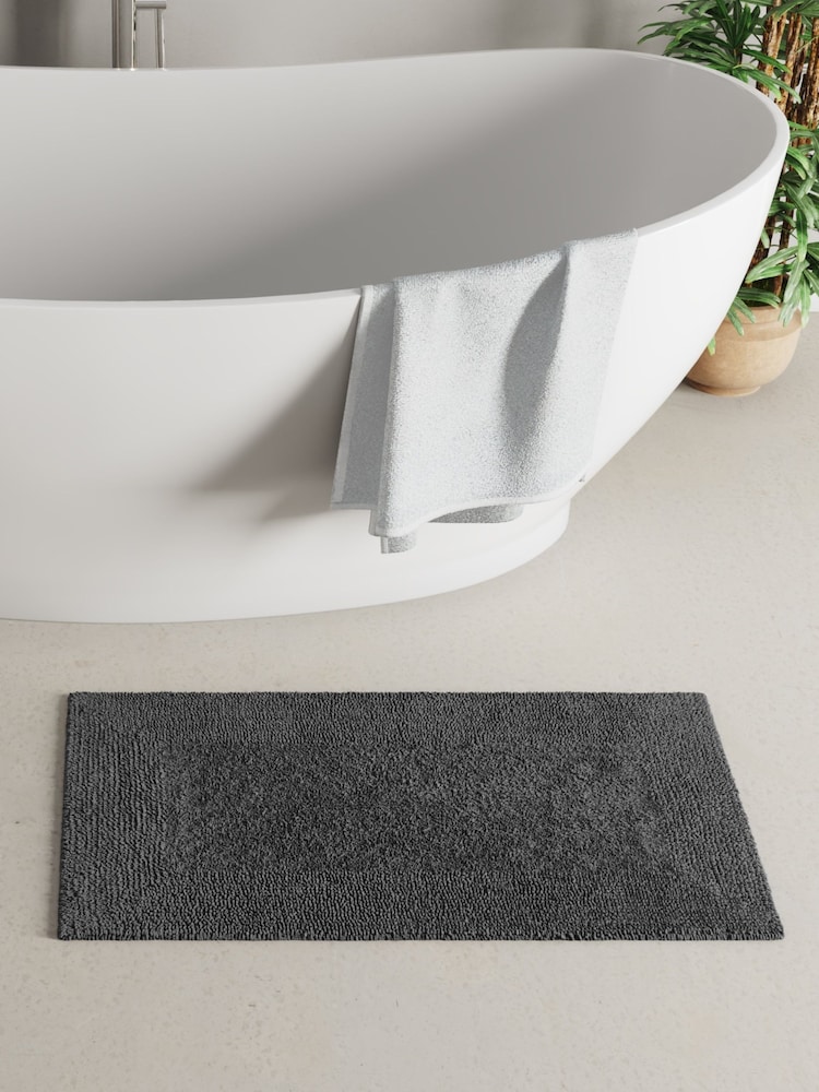 Panda London Grey Bath Mat - Image 1 of 6 Panda London Grey Bath Mat - Image 1 of 6