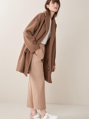 Коричневое пальто из искусственного меха Emme Marella Infante - Image 3 of 6