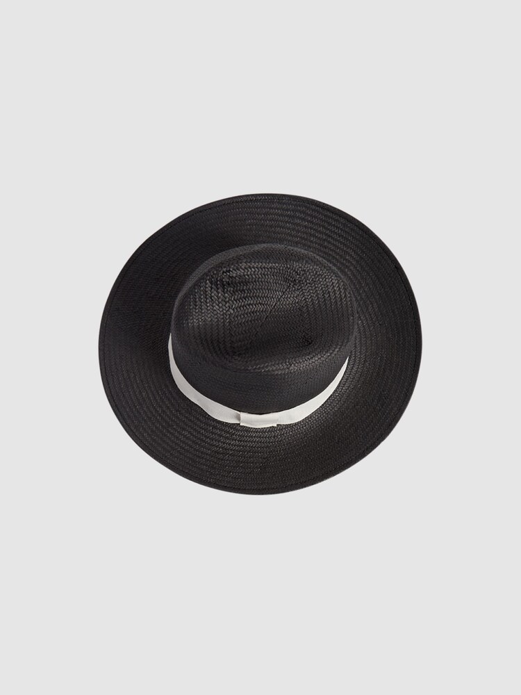 Reiss Black Arabella Straw Hat - Image 5 of 5