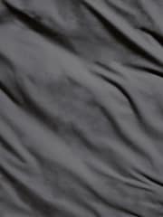 Charcoal Grey Collection Luxe 600 Thread Count 100% Cotton Sateen Luxury Duvet Cover And Pillowcase Set - Image 4 of 4