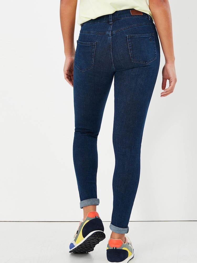 indigo - Joules Monroe High Rise Stretch Skinny Jeans - Image 2 of 5