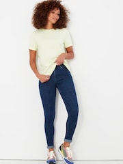 indigo - Joules Monroe High Rise Stretch Skinny Jeans - Image 3 of 5