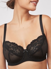 Noir/Blanc - Soutien-gorge en dentelle DD+ 2 Pack - Image 5 of 8