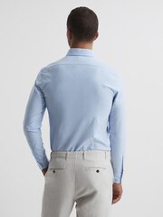 Reiss Soft Blue Greenwich Soft Wash Button Down Oxford Shirt - Image 5 of 8