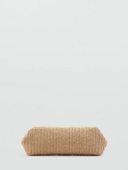 Mango Brown Woven Detail Shoulder Bag - Image 2 of 4