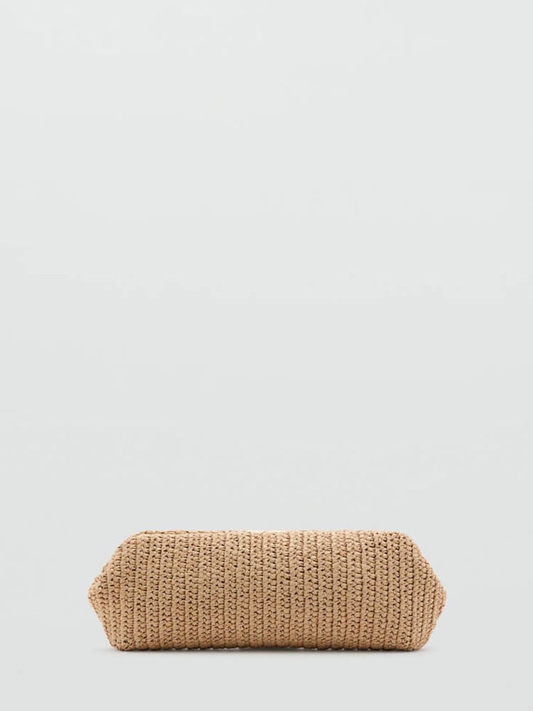 Mango Brown Woven Detail Shoulder Bag - Image 2 of 4