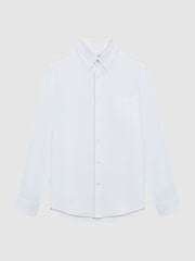 Reiss White Greenwich Soft Wash Button Down Oxford Shirt - Image 2 of 8