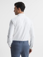 Reiss White Greenwich Soft Wash Button Down Oxford Shirt - Image 5 of 8