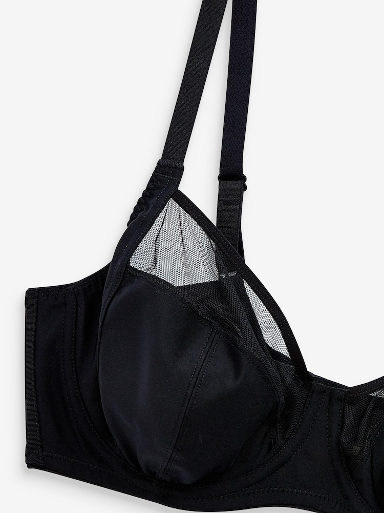 Black DD+ Non Pad Full Cup Bras 2 Pack - Image 29 of 29